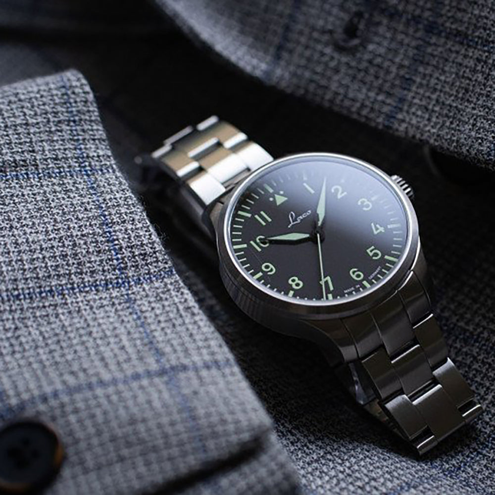 LACO PILOT WATCHES BASIC AUGSBURG MB 39 MM AUTOMATIC - Red Army Watches 