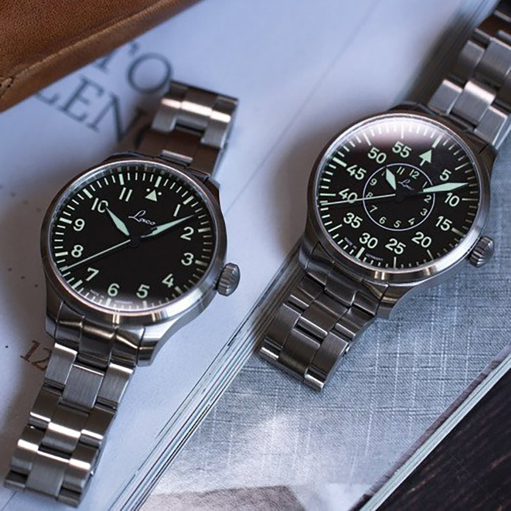 LACO PILOT WATCHES BASIC AUGSBURG MB 39 MM AUTOMATIC - Red Army Watches 