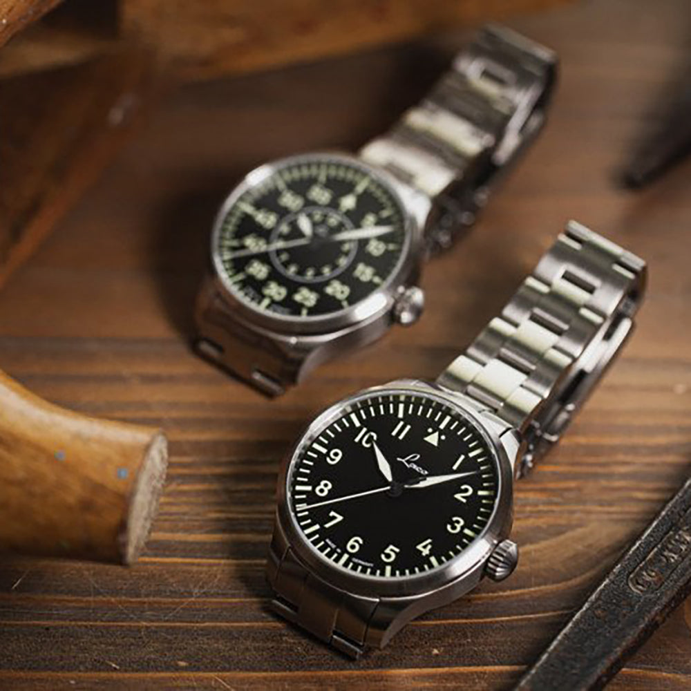 LACO PILOT WATCHES BASIC AUGSBURG MB 39 MM AUTOMATIC - Red Army Watches 