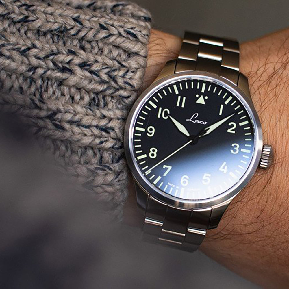 LACO PILOT WATCHES BASIC AUGSBURG MB 39 MM AUTOMATIC - Red Army Watches 