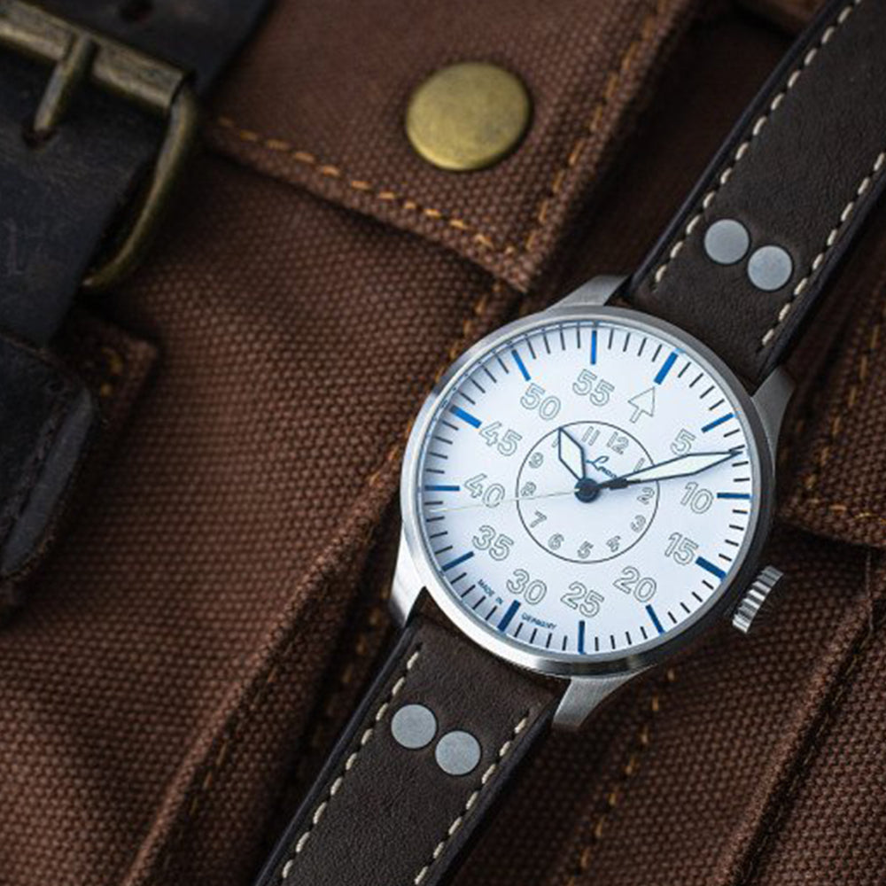 LACO PILOT WATCHES BASIC AACHEN POLAR 42 MM AUTOMATIC - Red Army Watches 