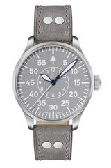 LACO PILOT WATCHES BASIC AACHEN GRAU 42 MM AUTOMATIC - Red Army Watches 