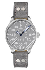 LACO PILOT WATCHES BASIC AACHEN GRAU 39 MM AUTOMATIC
