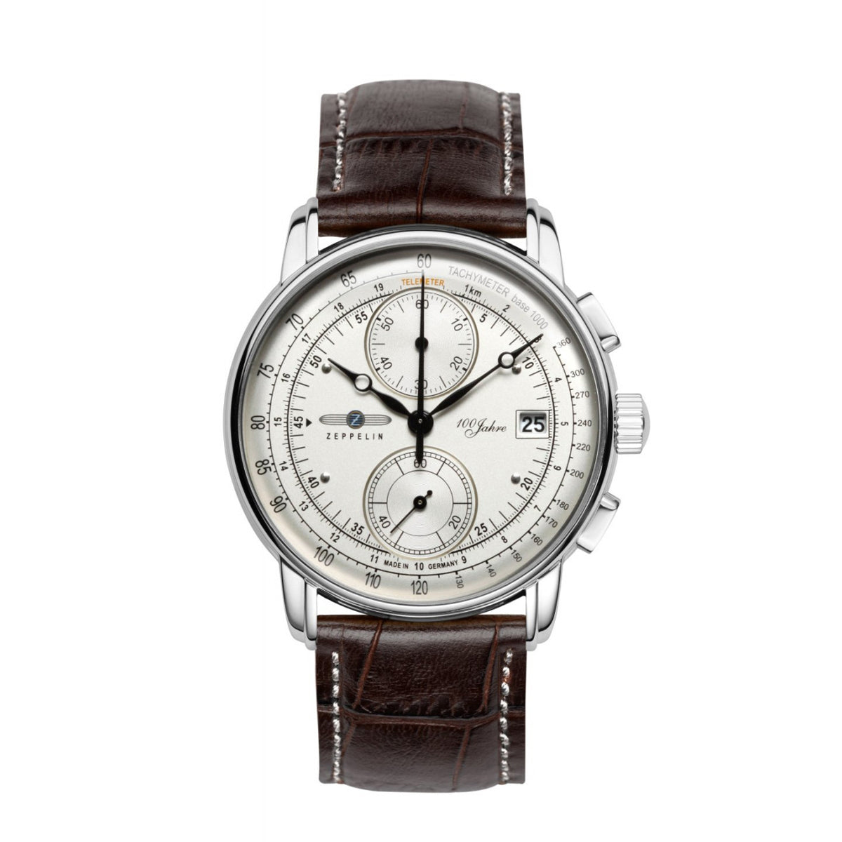 ZEPPELIN MEN'S QUARTZ CHRONOGRAPH WITH LEATHER STRAP - Red Army Watches 