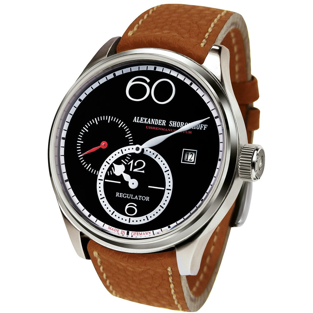 ALEXANDER SHOROKHOFF Regulator R01 Black - Red Army Watches Malaysia