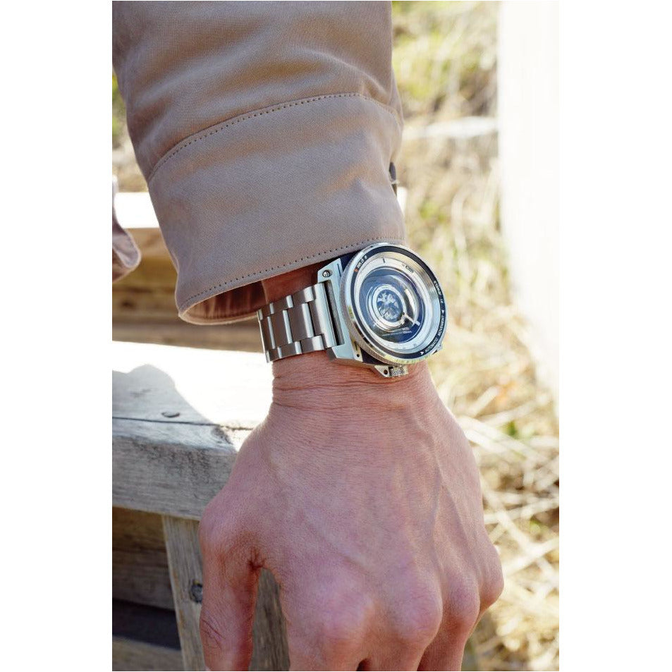 TACS Automatic Vintage Lens II - Shutter Silver - Red Army Watches 