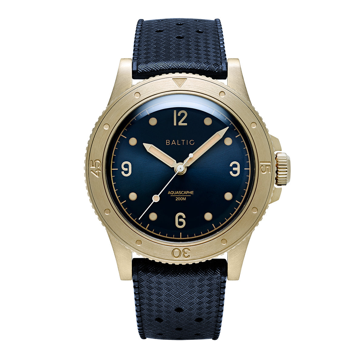 BALTIC AQUASCAPHE BRONZE BLUE GILT – Red Army Watches Malaysia