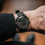 BALTIC AQUASCAPHE CLASSIC BLACK CREAM - Red Army Watches