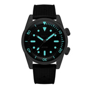 BALTIC AQUASCAPHE DUAL-CROWN BLACK - Red Army Watches