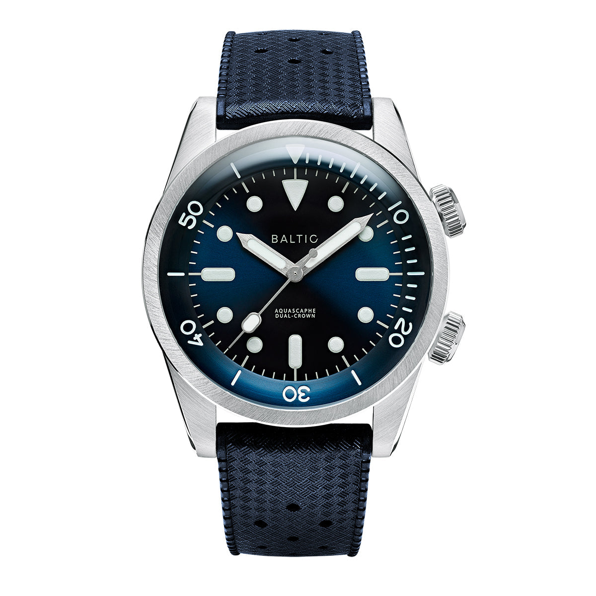 BALTIC AQUASCAPHE DUAL-CROWN BLUE - Red Army Watches