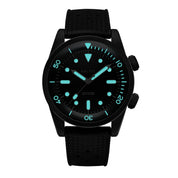BALTIC AQUASCAPHE DUAL-CROWN PVD BLACK - Red Army Watches