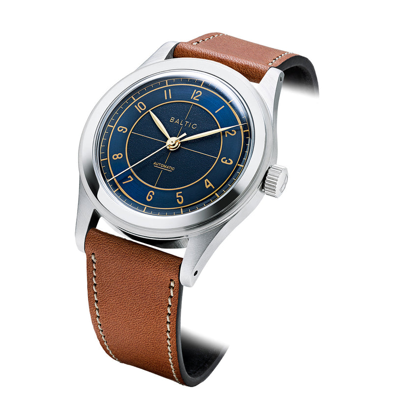 BALTIC HMS 002 BLUE GILT - Red Army Watches