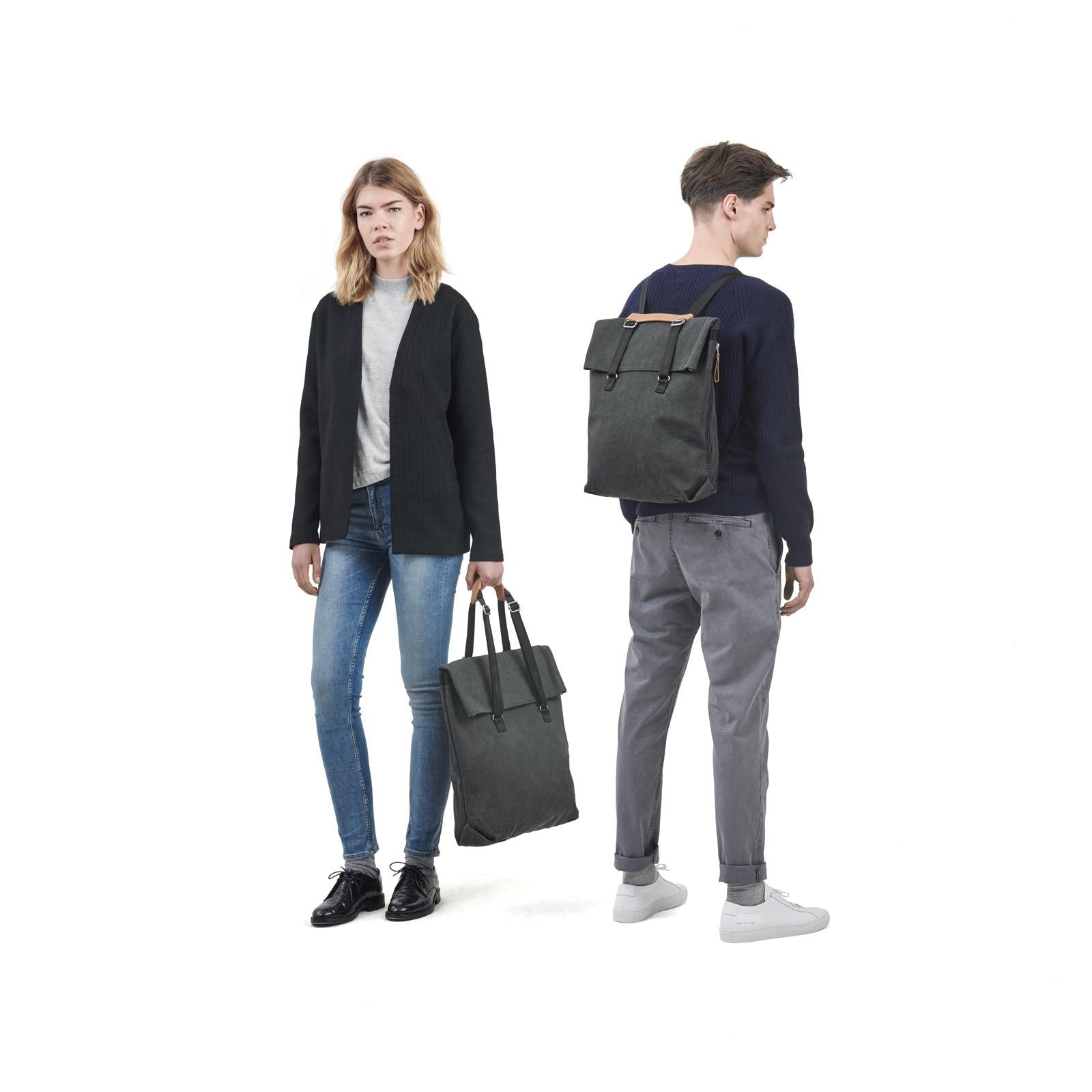 QWSTION Daytote Washed Black - Red Army Watches Malaysia