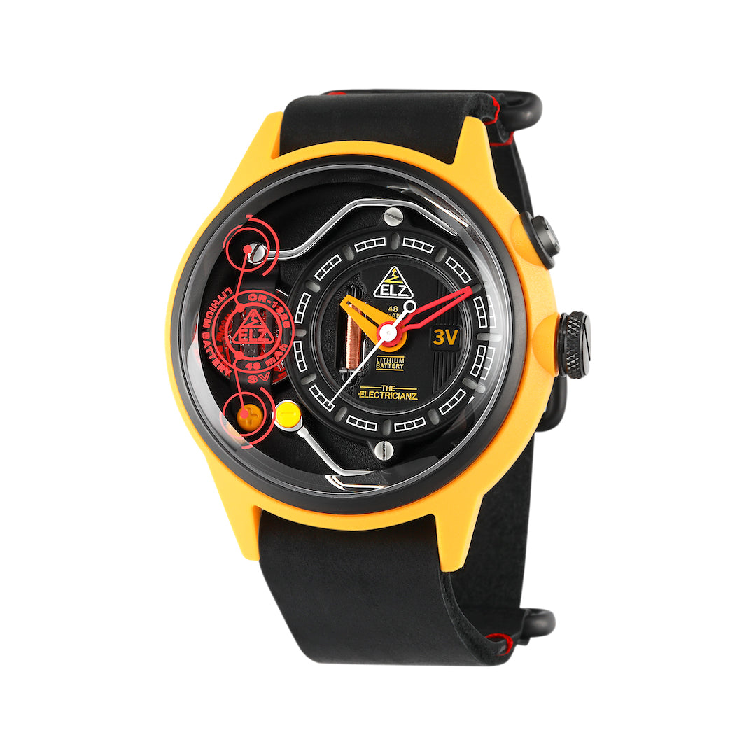 THE ELECTRICIANZ Ammeter Yellow Black | Red Army Watches MY – Red Army ...