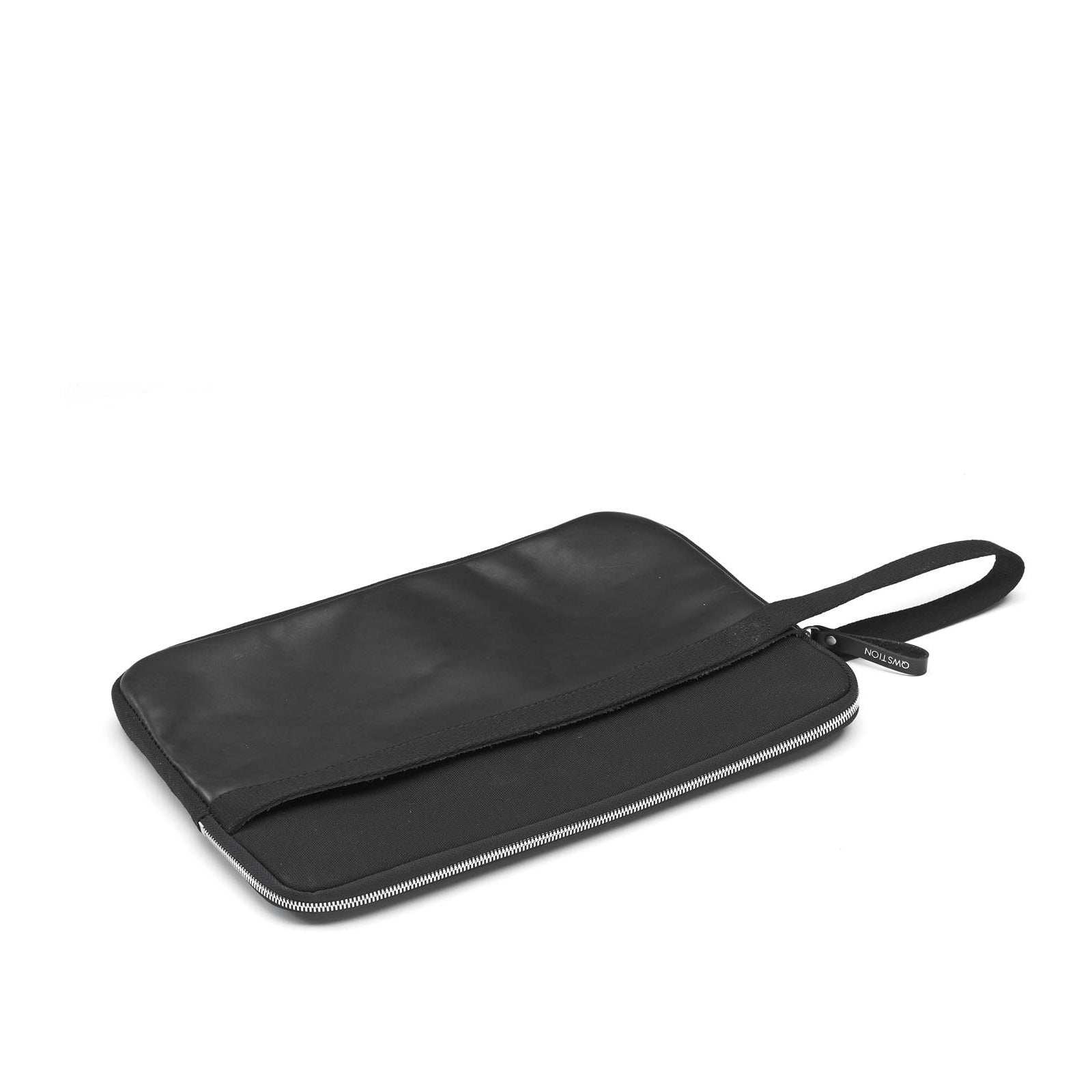 QWSTION Laptop Sleeve Black Leather Canvas 13" - Red Army Watches Malaysia