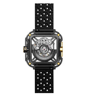 CIGA Design X-Series Titanium Black Gold Mechanical Skeleton Watch - Red Army Watches 