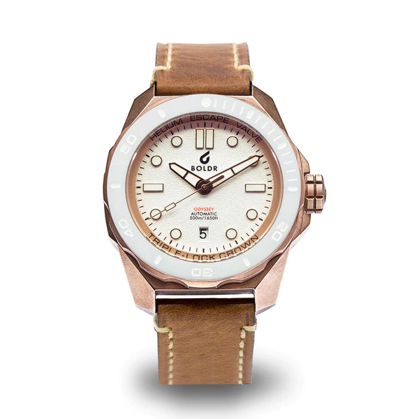 BOLDR Odyssey Bronze White Knight - Red Army Watches 