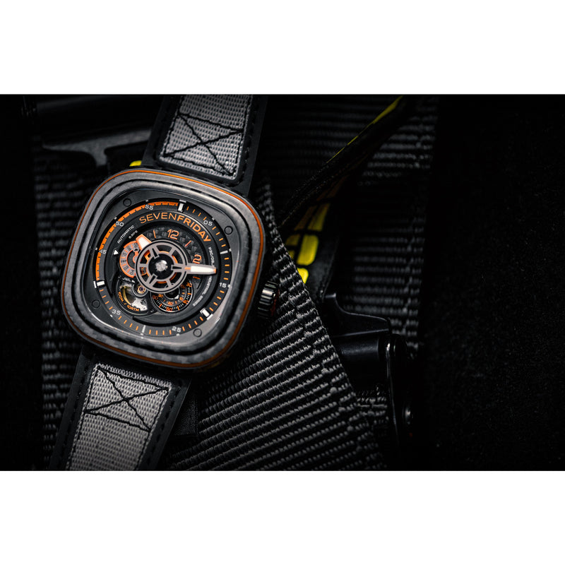 SEVENFRIDAY P3C/09 Orange Carbon - Red Army Watches Malaysia