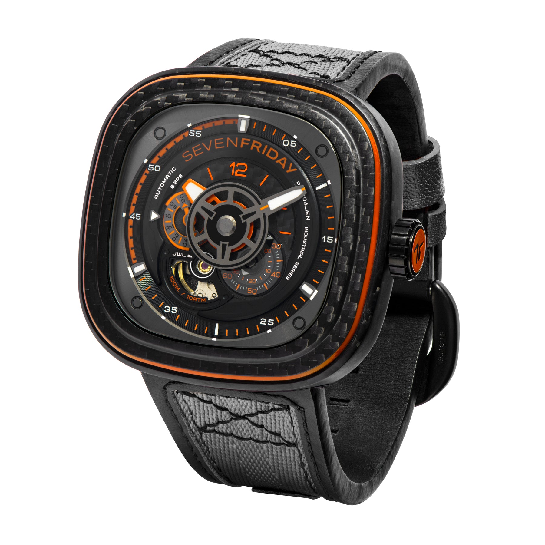 09 Orange Carbon - Red Army Watches Malaysia