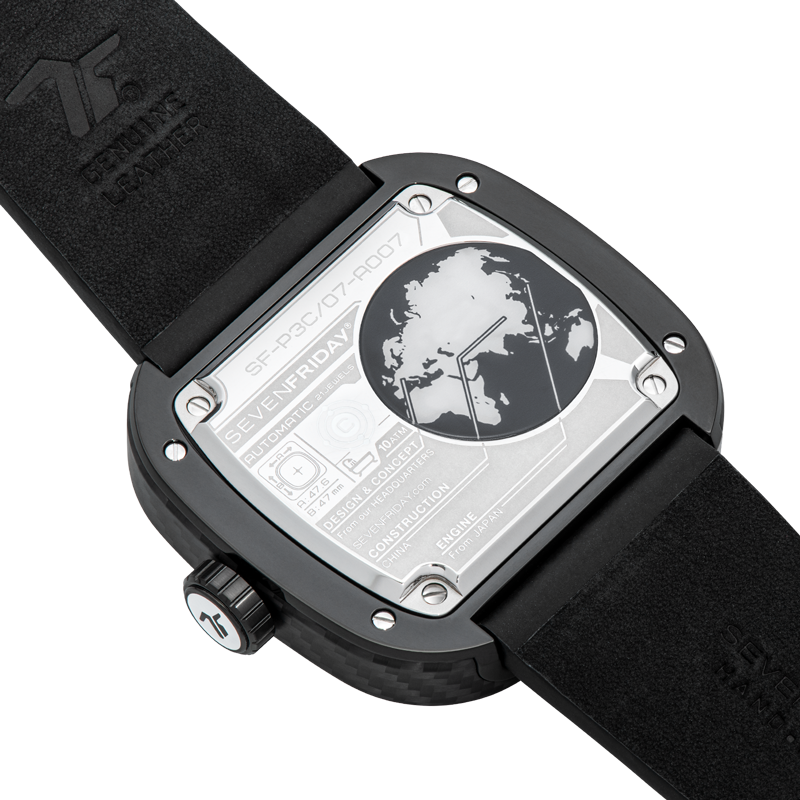 SEVENFRIDAY P3C/07 White Carbon - Red Army Watches Malaysia