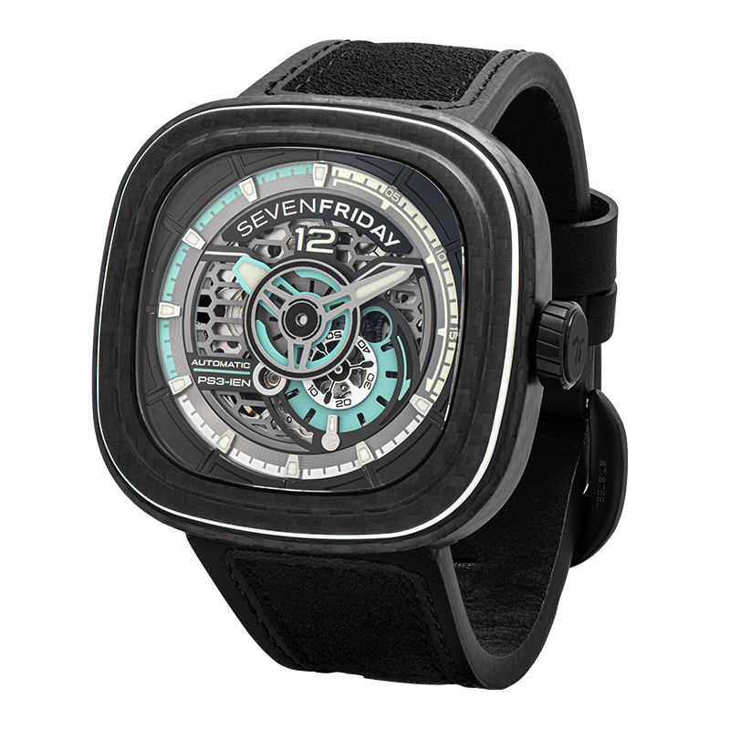 SEVENFRIDAY PS3/01 "JADE CARBON" - Red Army Watches 