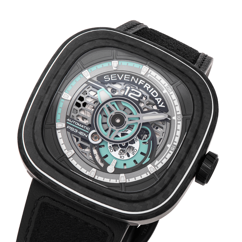 SEVENFRIDAY PS3/01 "JADE CARBON" - Red Army Watches 
