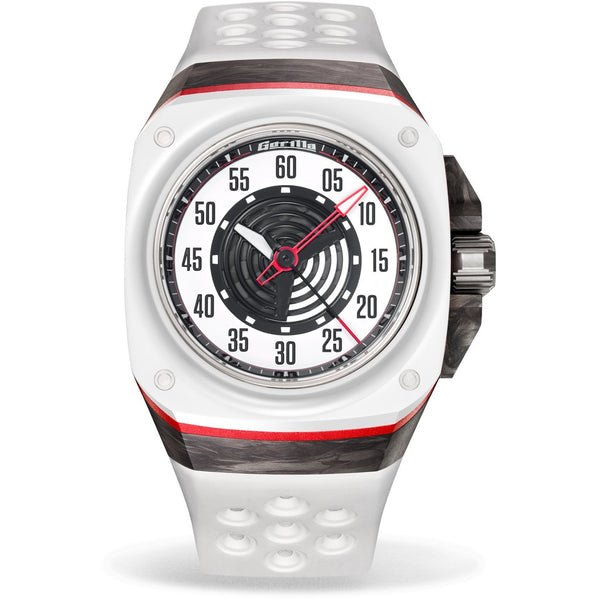 GORILLA Fastback Carbon RS White - Red Army Watches Malaysia