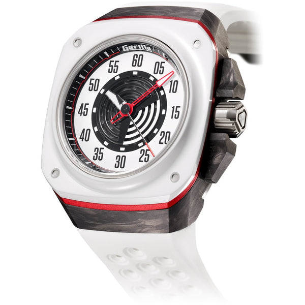 GORILLA Fastback Carbon RS White - Red Army Watches Malaysia