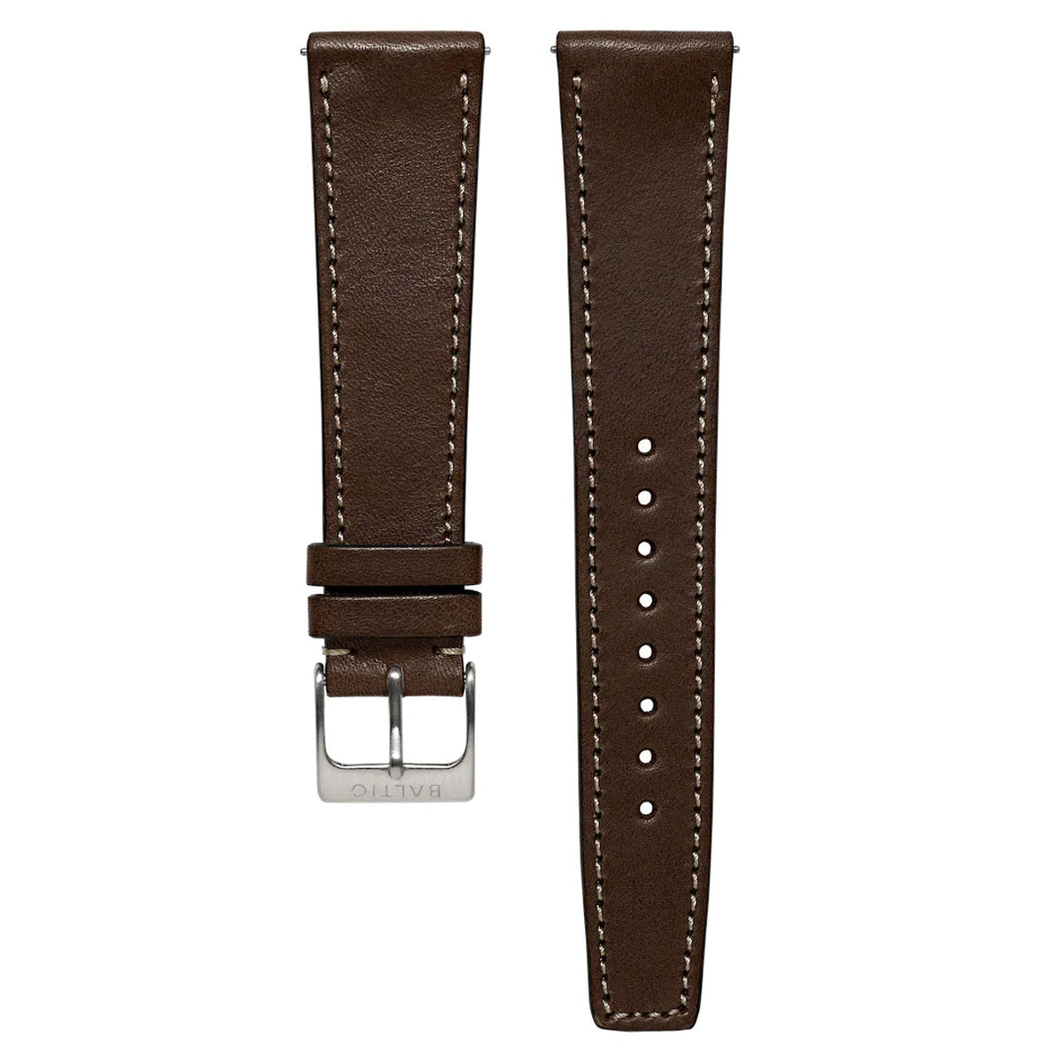 BALTIC STITCHED STRAP CHOCOLATE - Red Army Watches 