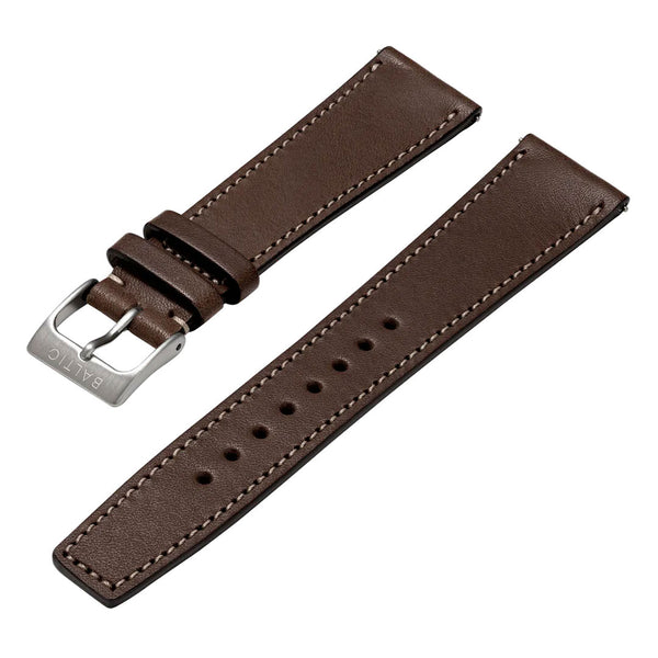 BALTIC STITCHED STRAP CHOCOLATE - Red Army Watches 