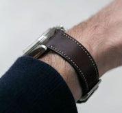 BALTIC STITCHED STRAP CHOCOLATE - Red Army Watches 