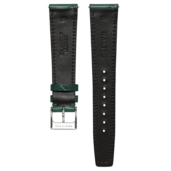 BALTIC STITCHED STRAP GREEN - Red Army Watches 