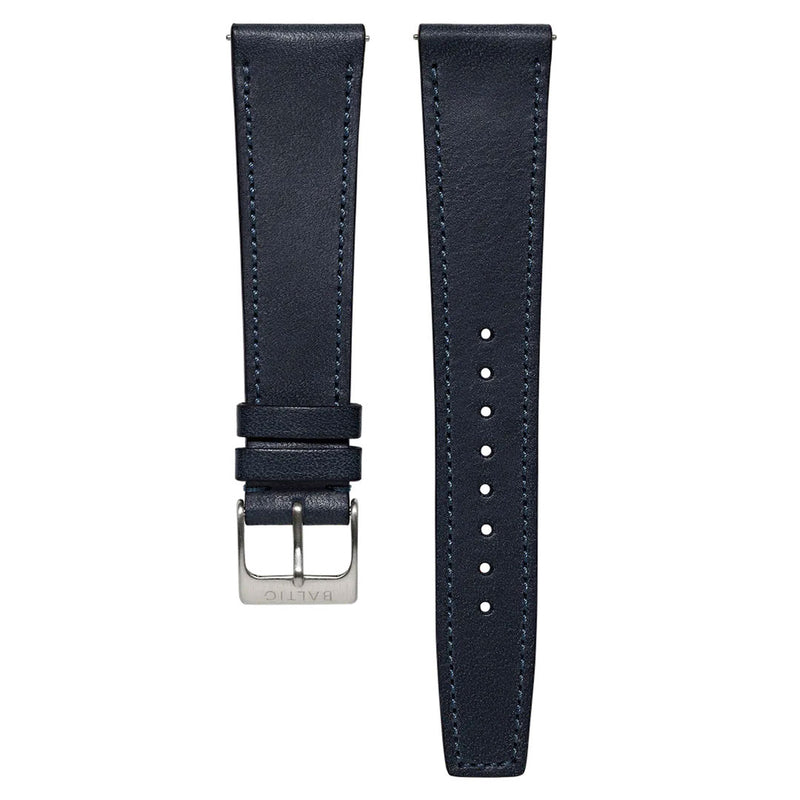 BALTIC STITCHED STRAP NAVY BLUE - Red Army Watches 