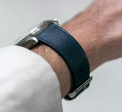 BALTIC STITCHED STRAP NAVY BLUE - Red Army Watches 