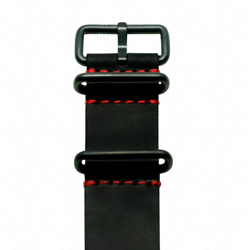 The ELECTRICIANZ Black & Red Nato Strap - Red Army Watches Malaysia