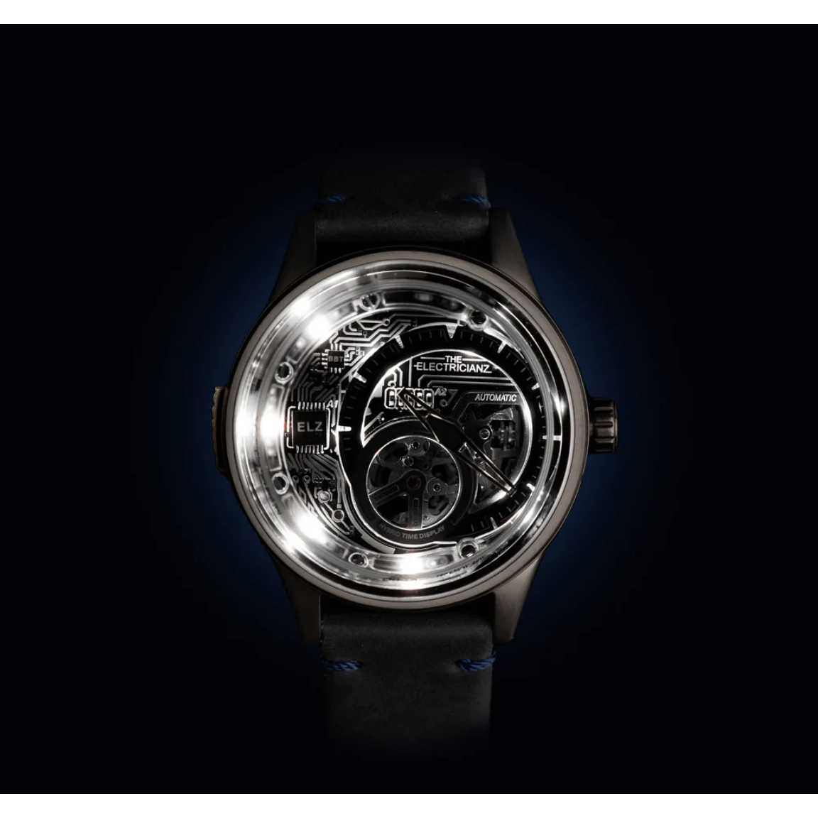 The ELECTRICIANZ Hybrid Automatic E-Code Gray - Red Army Watches 