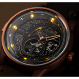 The ELECTRICIANZ Hybrid Automatic E-Circuit Bronze - Red Army Watches 