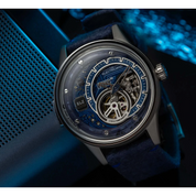 The ELECTRICIANZ Hybrid Automatic E-Blue - Red Army Watches 