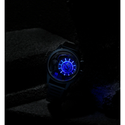 The ELECTRICIANZ Blue Z 45mm Blue Metal - Red Army Watches 