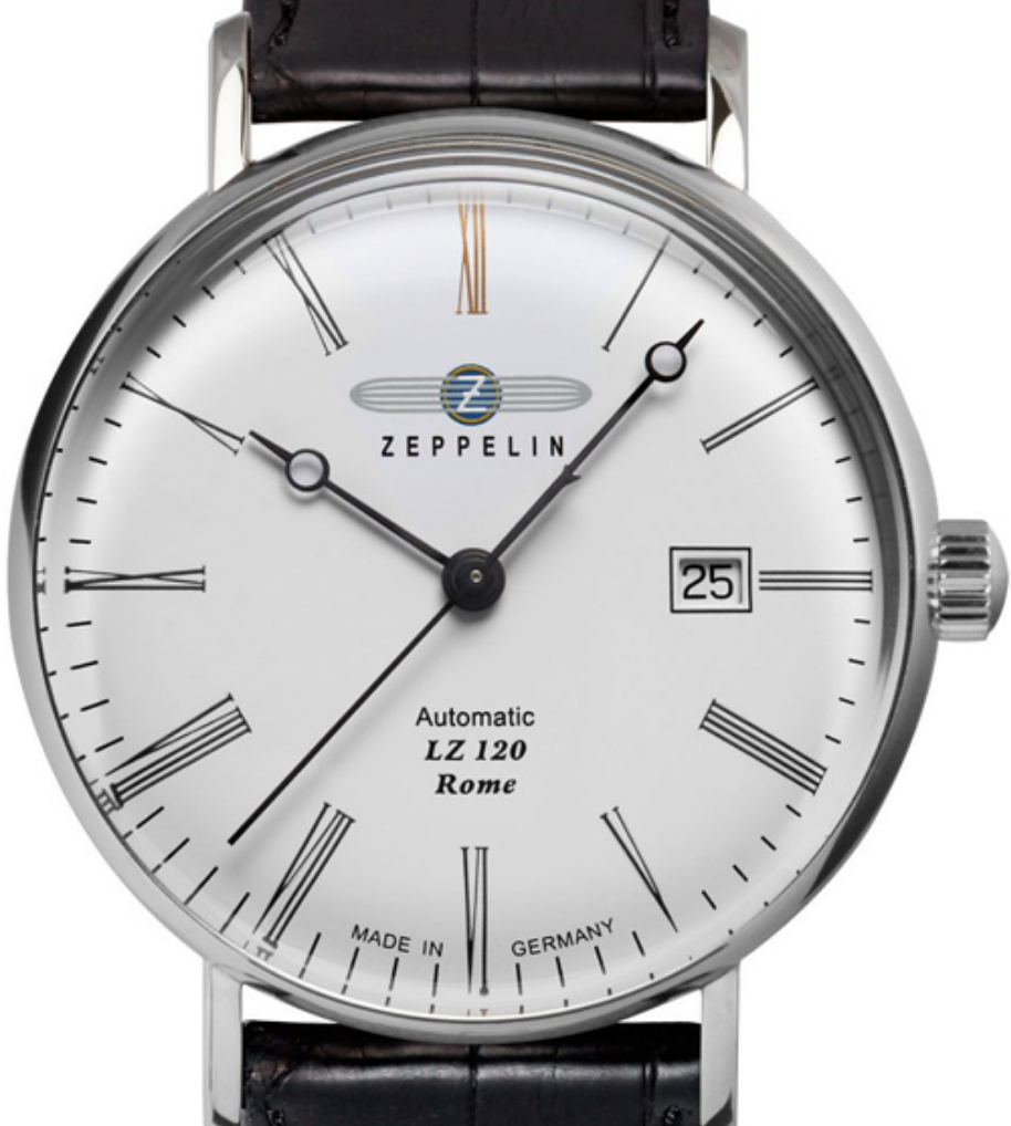 ZEPPELIN 7154-4 LZ120 Rome 41mm White - Red Army Watches 