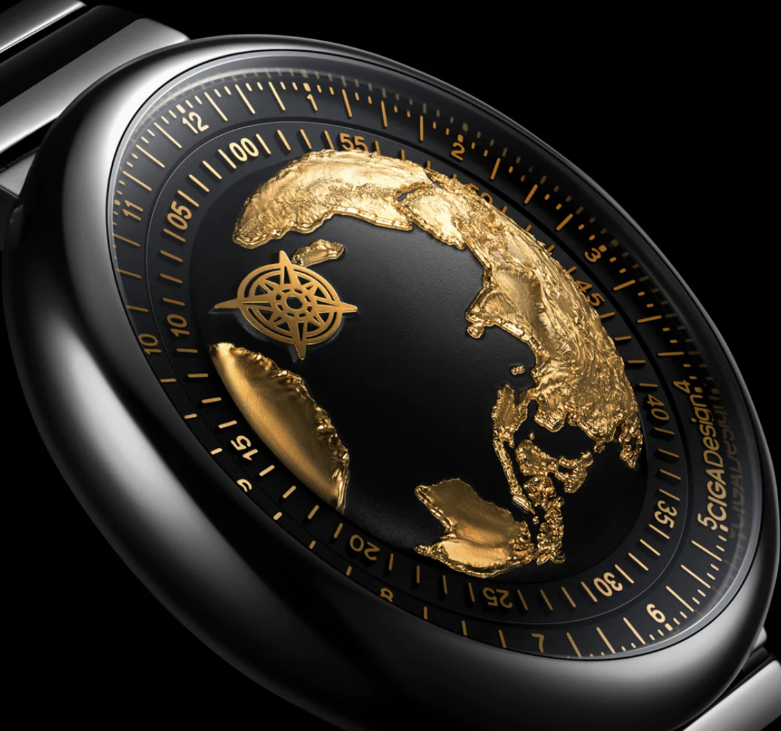 CIGA Design U-Series Blue Planet Mechanical Watch- Gliding Version - Red Army Watches 