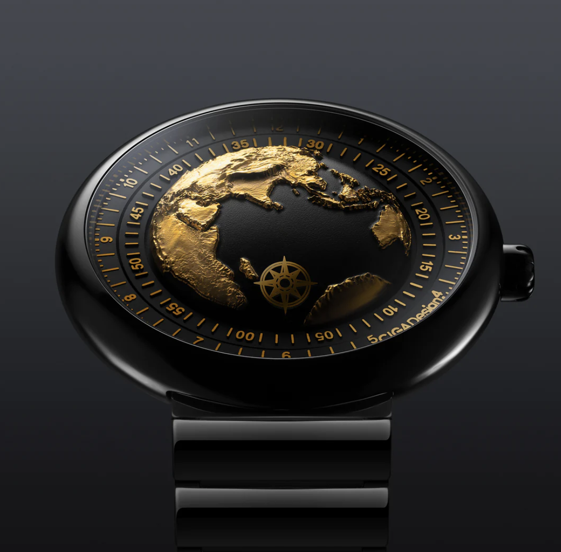 CIGA Design U-Series Blue Planet Mechanical Watch- Gliding Version - Red Army Watches 