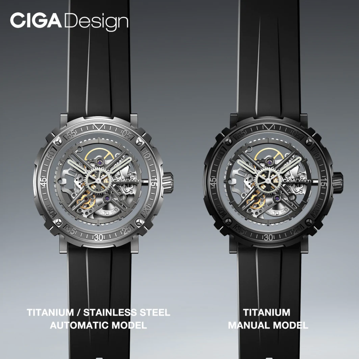 CIGA Design M-Series Magician Titanium Automatic - Red Army Watches 