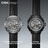 CIGA Design M-Series Magician DLC Titanium Manual - Red Army Watches 