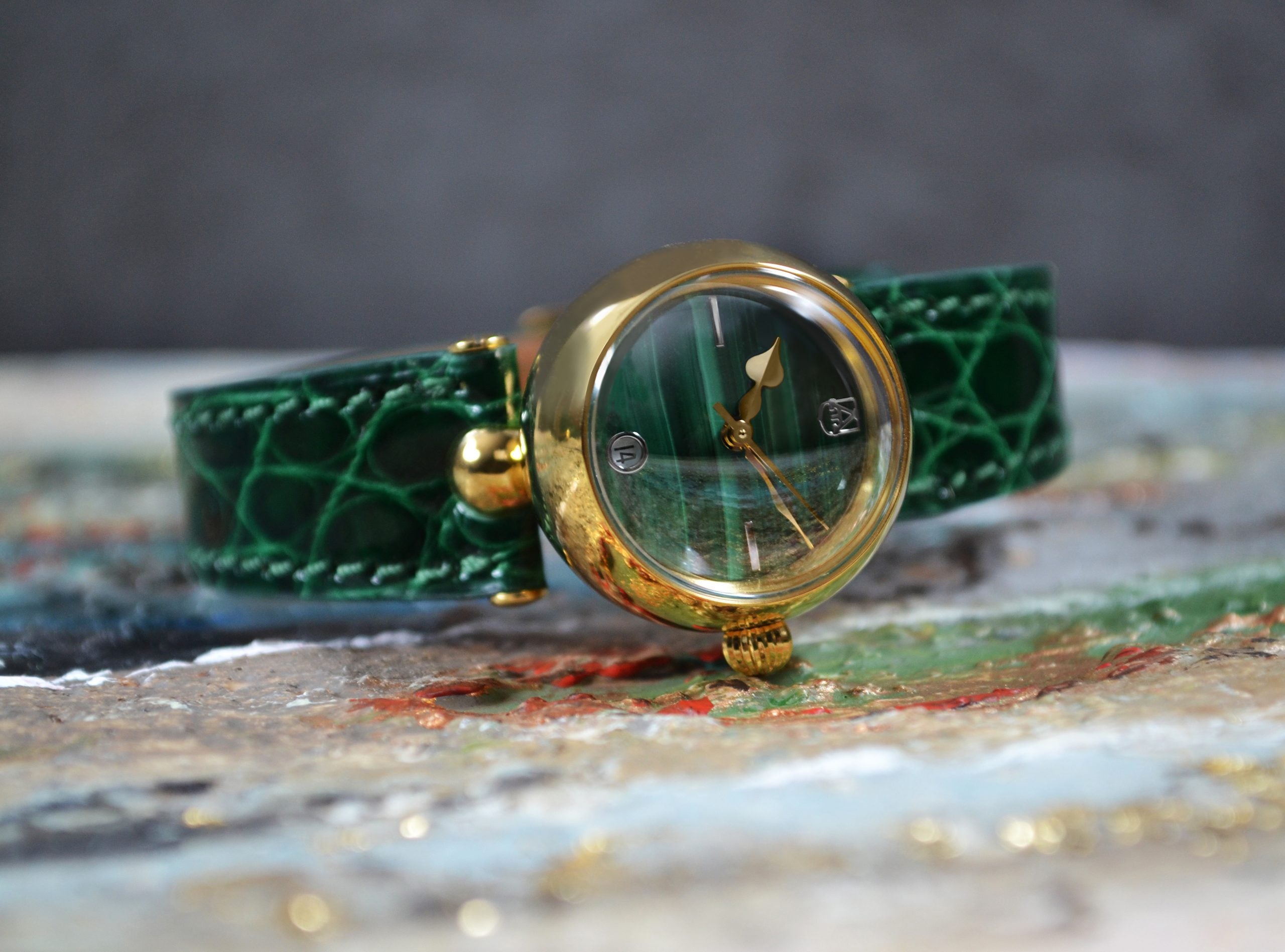 ALEXANDER SHOROKHOFF Shar Green malachite - Red Army Watches 