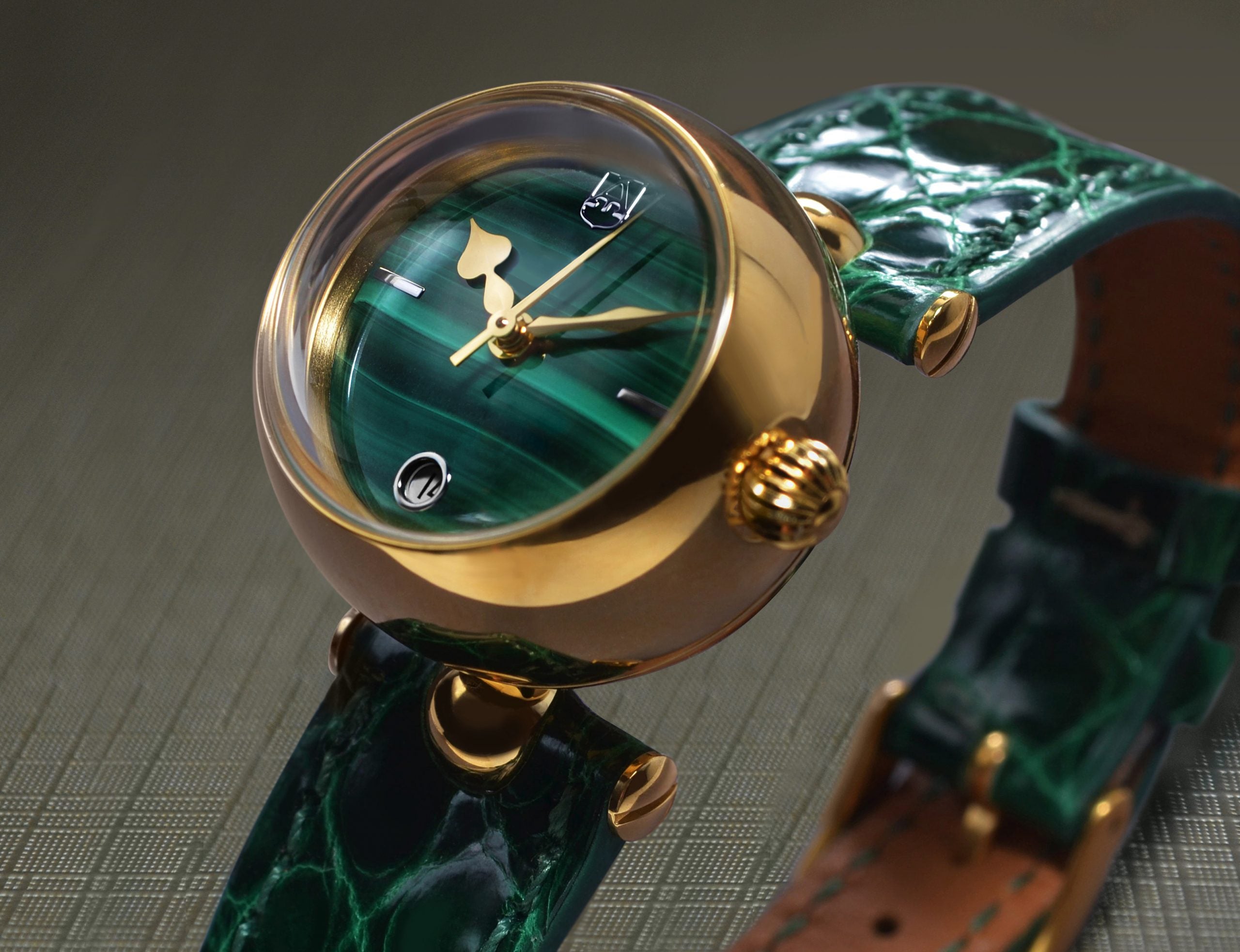 ALEXANDER SHOROKHOFF Shar Green malachite - Red Army Watches 