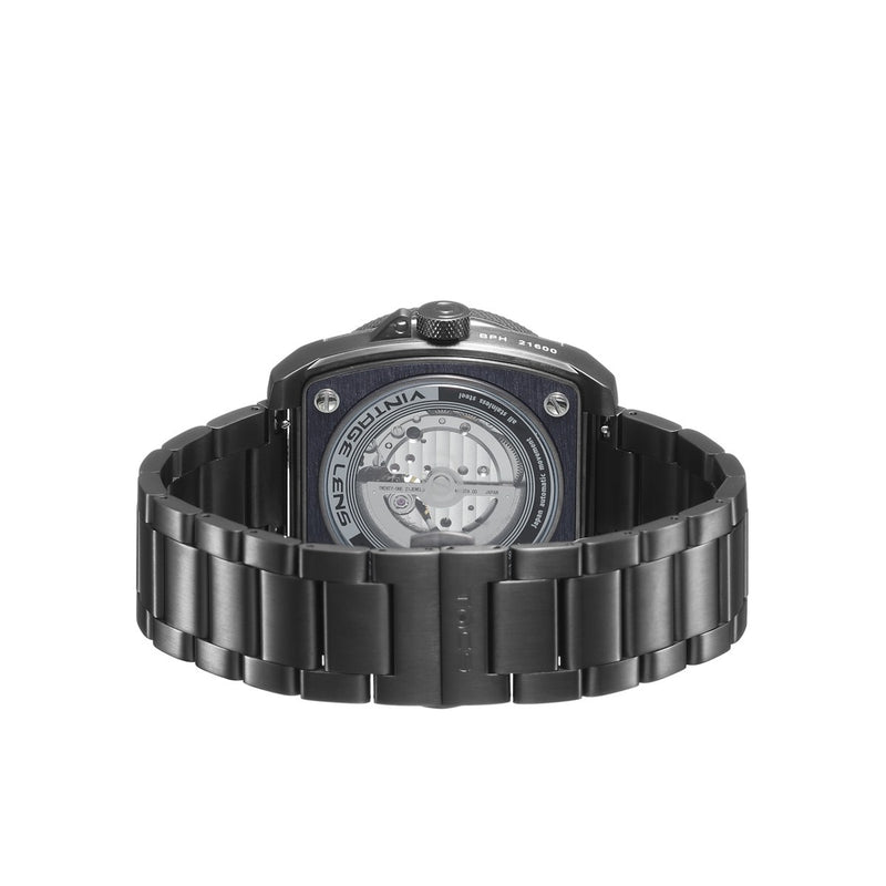 TACS Automatic Vintage Lens II Metal - Dark Metal - Red Army Watches Malaysia