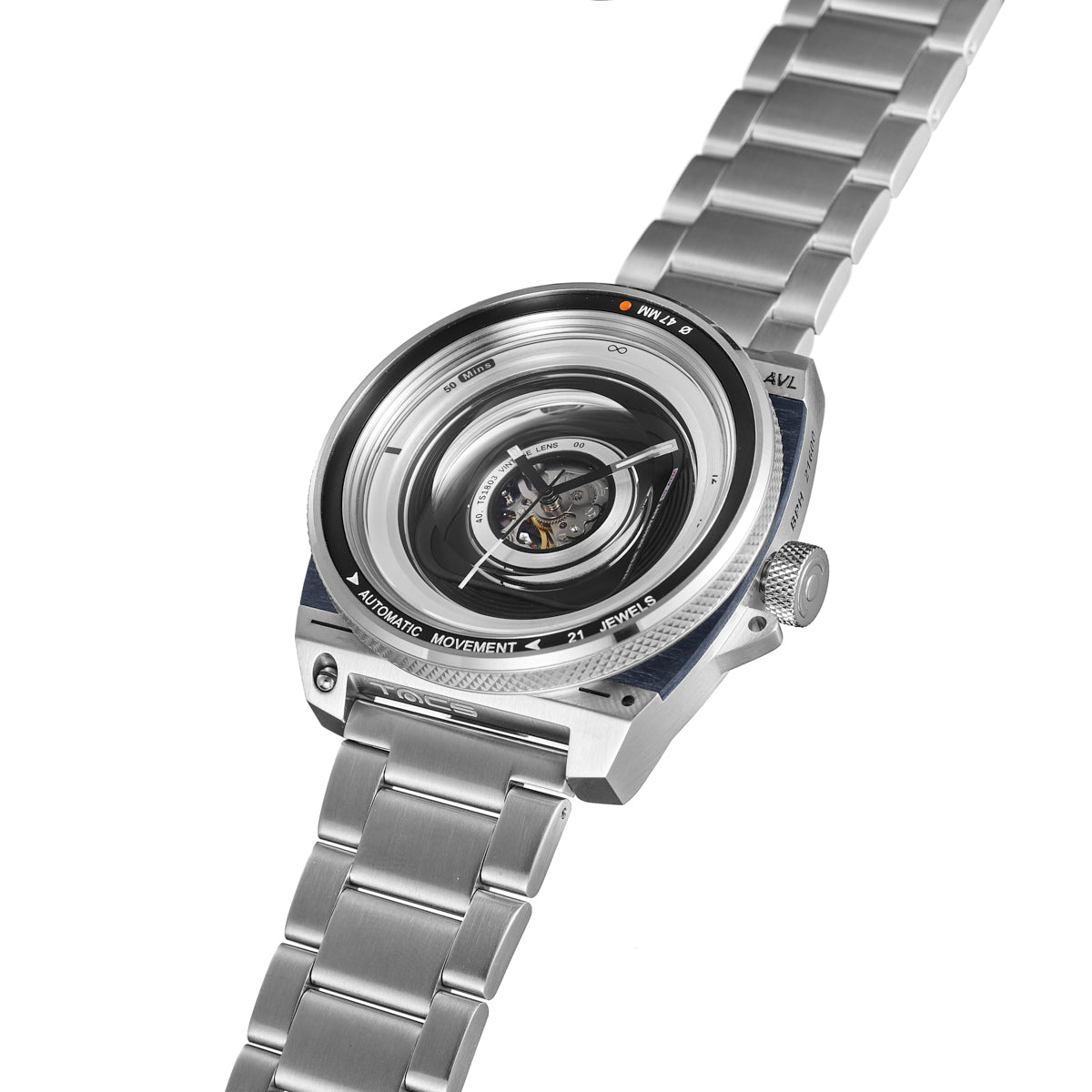 TACS Automatic Vintage Lens II - Shutter Silver - Red Army Watches 