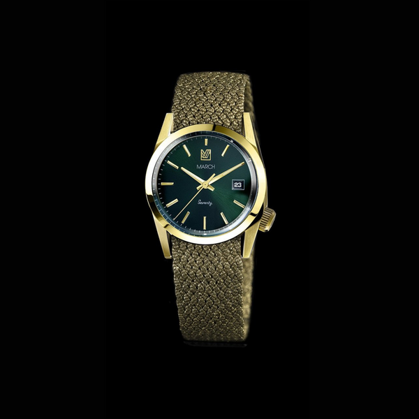 MARCH LA.B Seventy 6 – Green Dial YG - Red Army Watches 