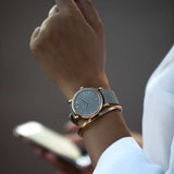 CORNICHE Heritage 36 Taupe Dial Rose Gold - Red Army Watches 
